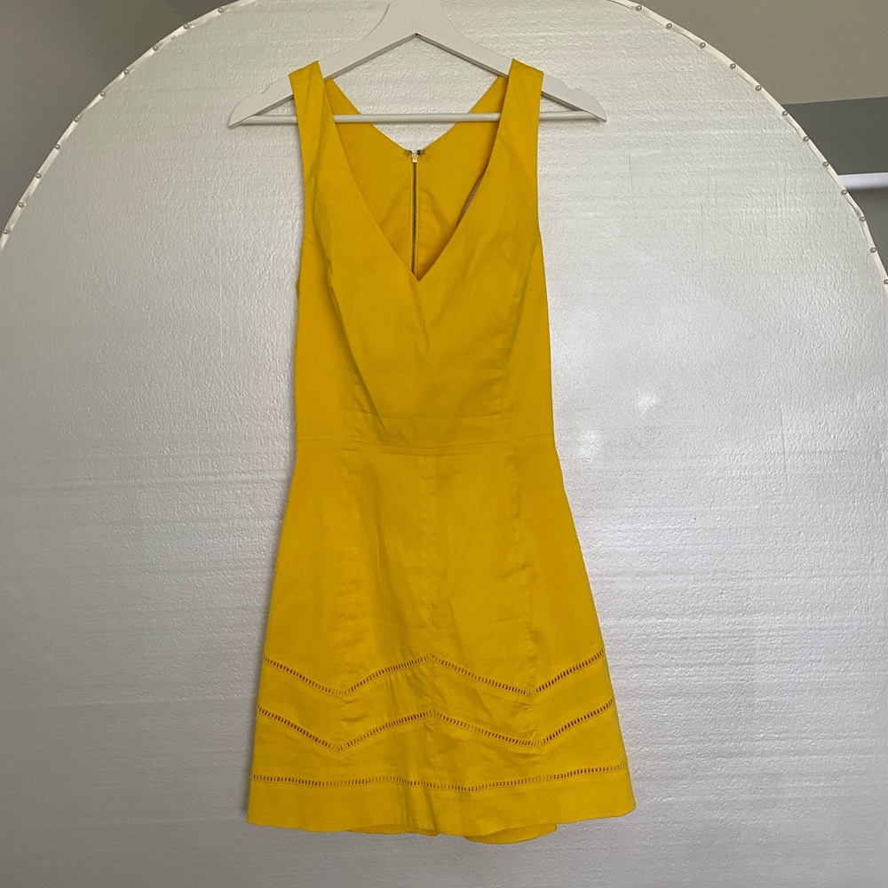Bebe Mango Yellow Dress size S